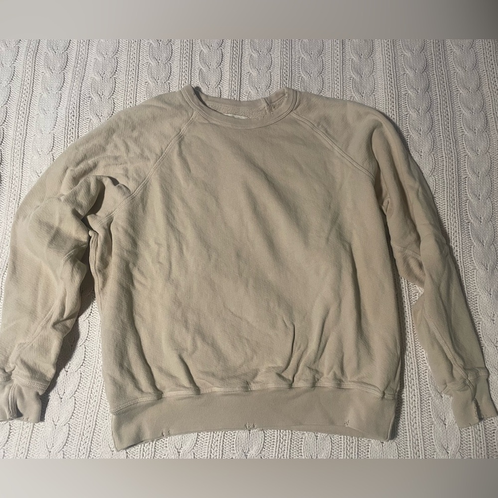 The Great college sweatshirt, stone color, size 1